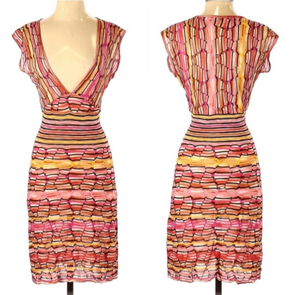 Missoni Vibrant Striped Midi Dress